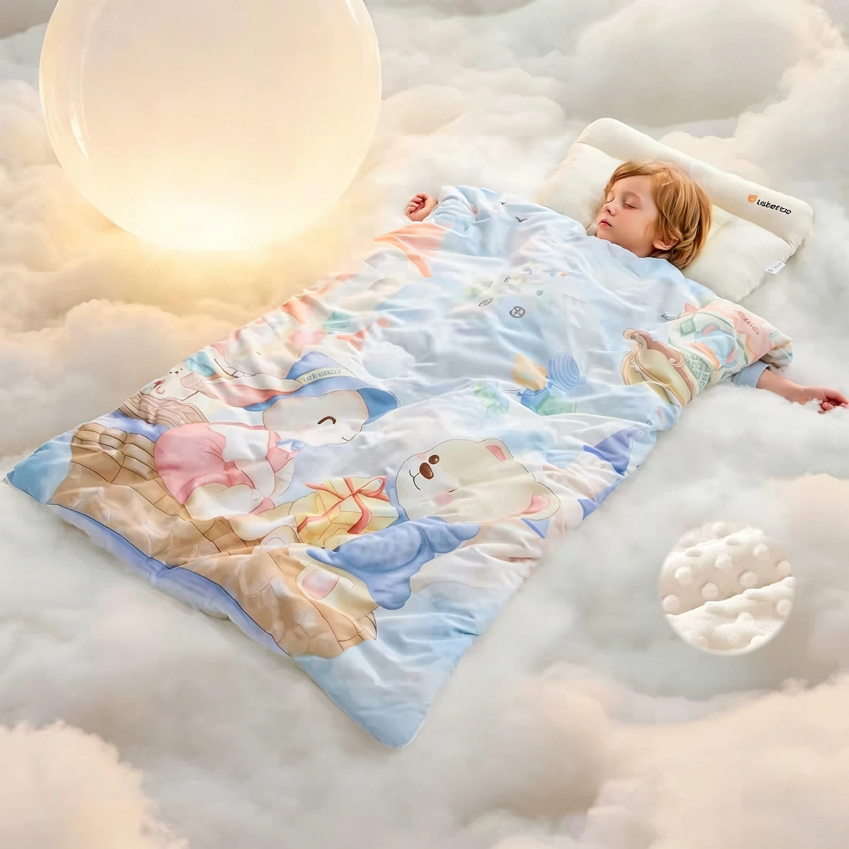 Usbetas Toddler Wearable Blanket, Thick Warm Kids Sleep Sack for Fall & Winter, Baby Anti-Kick Sleep Quilt, Size 100×120cm