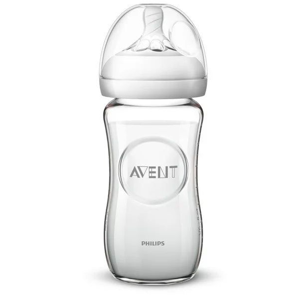 Avent Glass Natural Bottle 1pk 8oz - 1M+