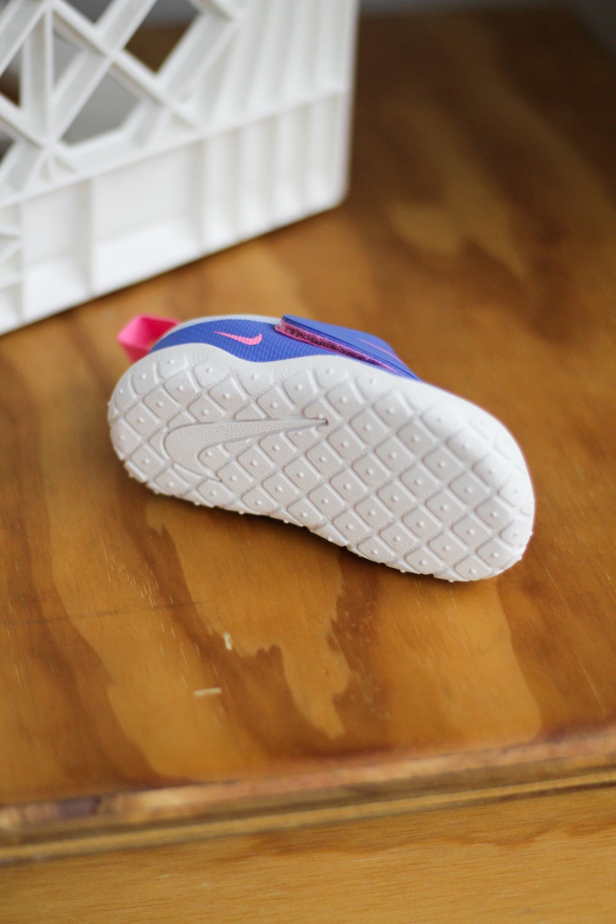 NIKE SWOOSH 1 ESSENTIAL (TD) "MEDIUM BLUE/PINK GLOW-HYDROGEN BLUE"