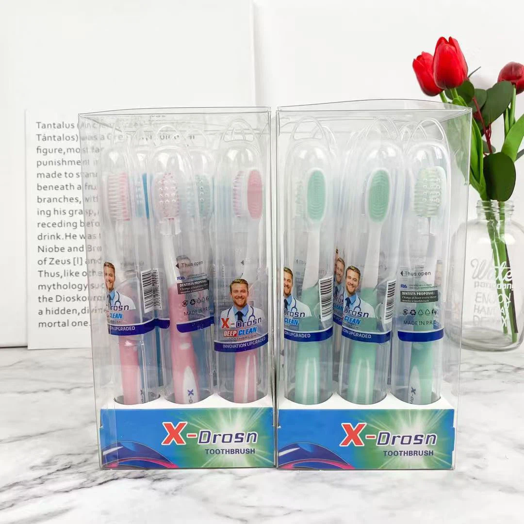 X‑Drosn 2nd‑Gen Upgraded Soft Adult Toothbrush, Individually Cased for Travel & Home