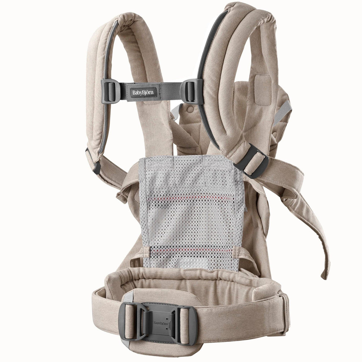 BabyBjörn Baby Carrier Harmony Woven Melange, Light Beige