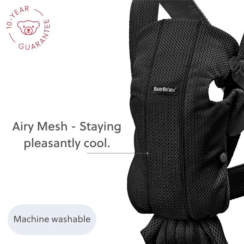 Babybjorn Baby Carrier Mini 3D Mesh, Black